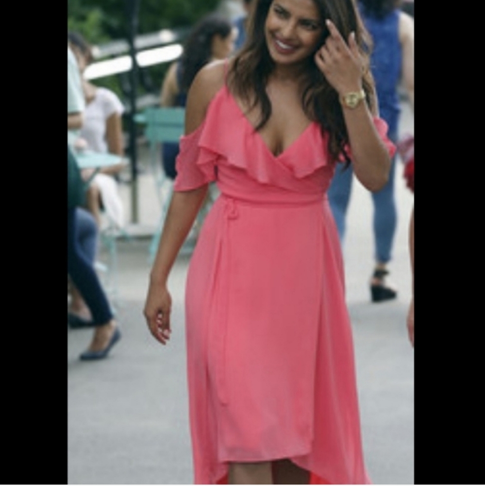 NWT Wayf Walden wrap dress As seen on Priyanka Chopra movie celebrity